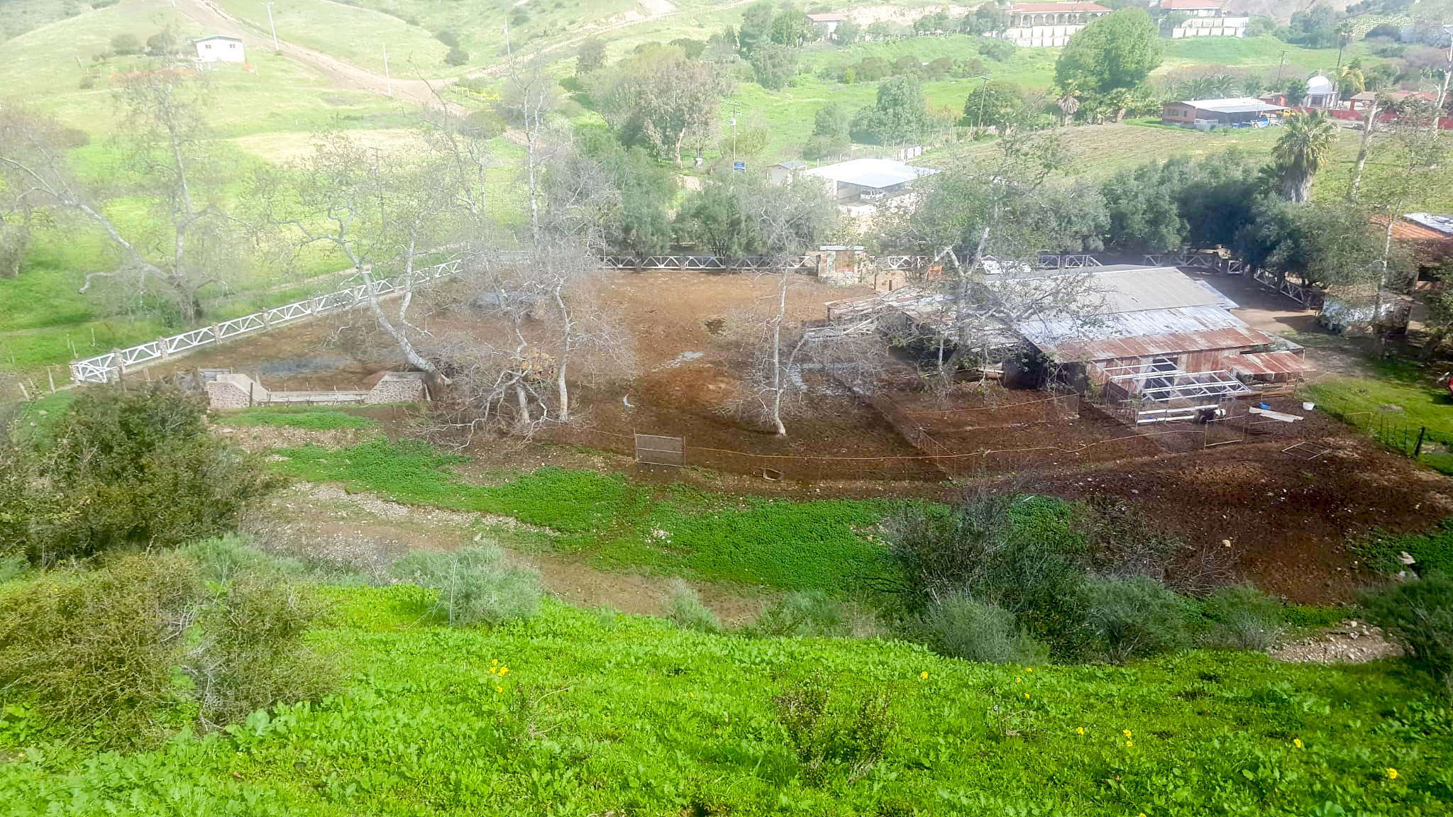 Paisaje de Rancho La Providencia en Cañón Rosarito